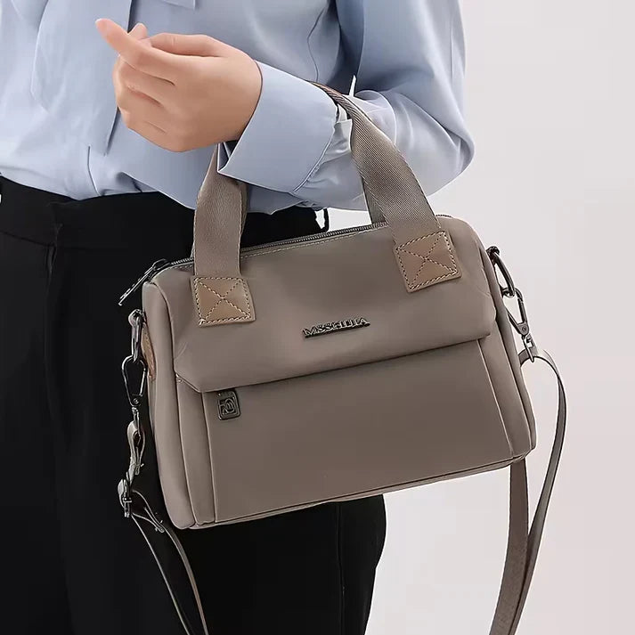 Sac bandoulière en nylon pour femme, grande capacité, multi compartiments