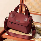 Sac bandoulière en nylon pour femme, grande capacité, multi compartiments