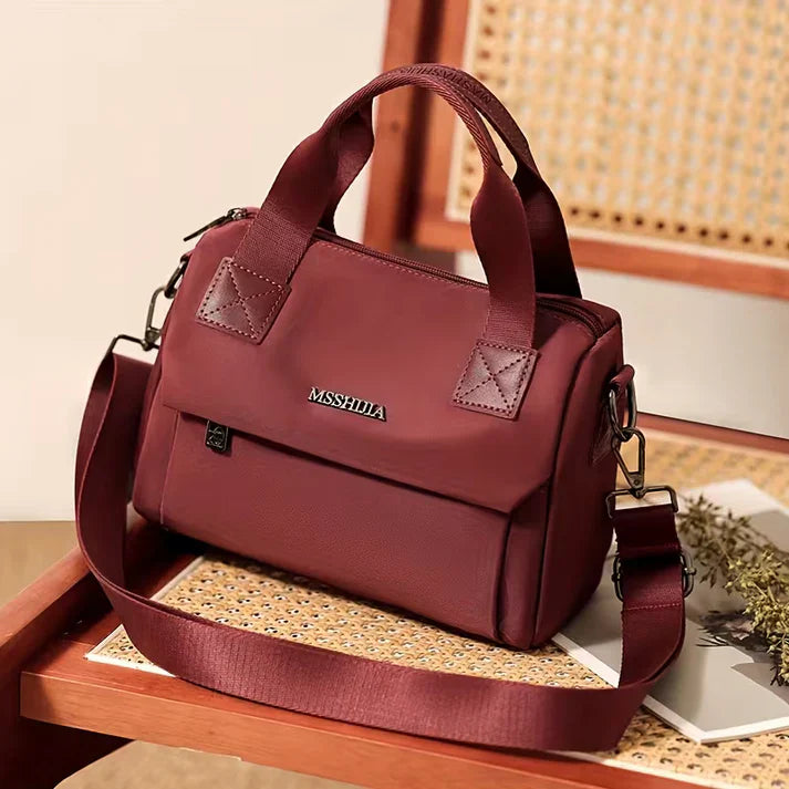 Sac bandoulière en nylon pour femme, grande capacité, multi compartiments