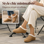 Chaussons compensés pour femme, doublés en fausse fourrure cosy