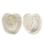 Postiche Topper Court Respirant en Cheveux Humains Effet Naturel