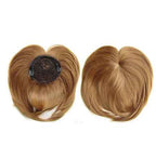 Postiche Topper Court Respirant en Cheveux Humains Effet Naturel