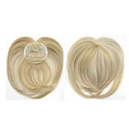 Postiche Topper Court Respirant en Cheveux Humains Effet Naturel